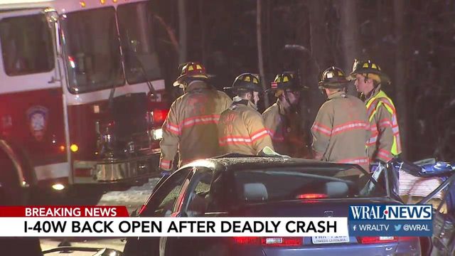 I-40 reopens after deadly crash at Wade Avenue