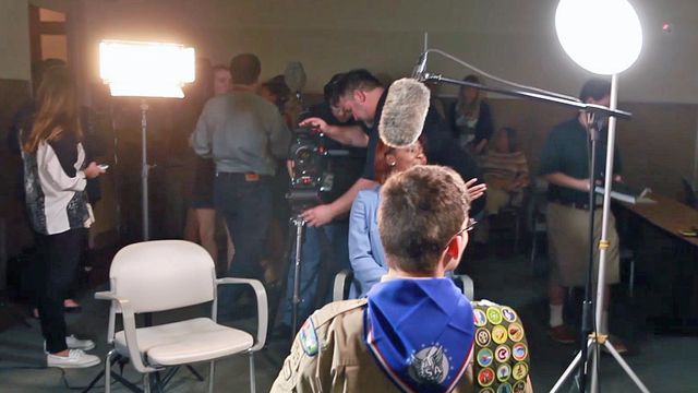 Members of WRAL's Post 5 create marketing video for Boy Scouts