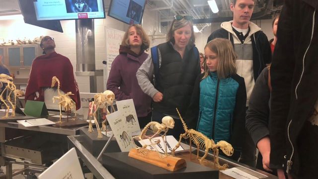 Triangle families visit NC State's animal anatomy center