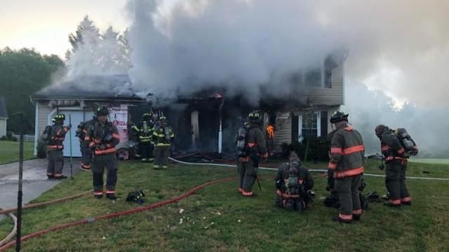 Woman trapped in Durham house fire