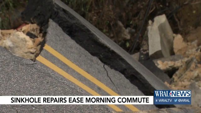After 2 months, site of Raleigh sinkhole reopens