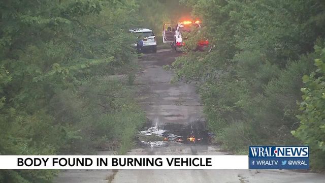 Lots of questions after body found in burning car