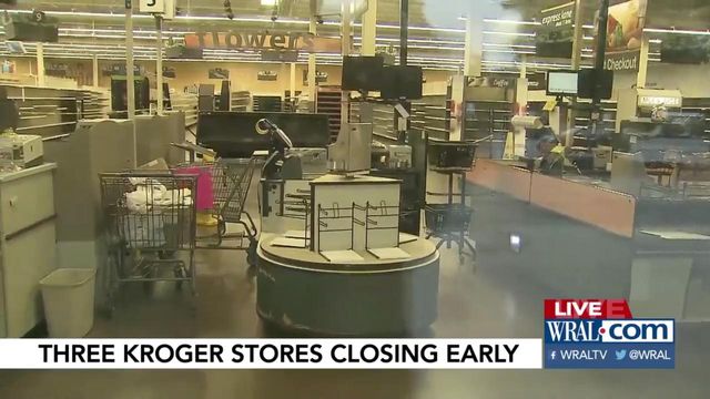 Not enough on the shelves: More Kroger stores closing early