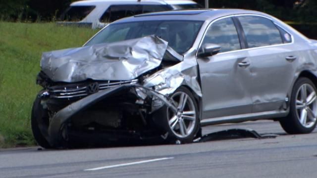 Person killed, 3 injured in fiery crash in Raleigh