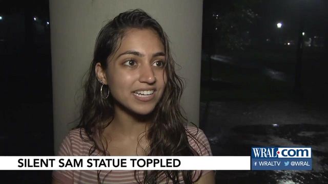 UNC students react to removal of Silent Sam statue