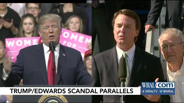 Personal, political parallels for Trump, Edwards