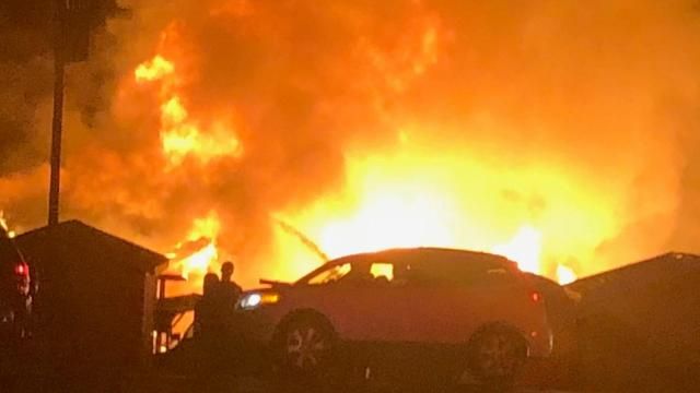 Portion of U.S. 70 Business closed near Smithfield as crews battle fire 