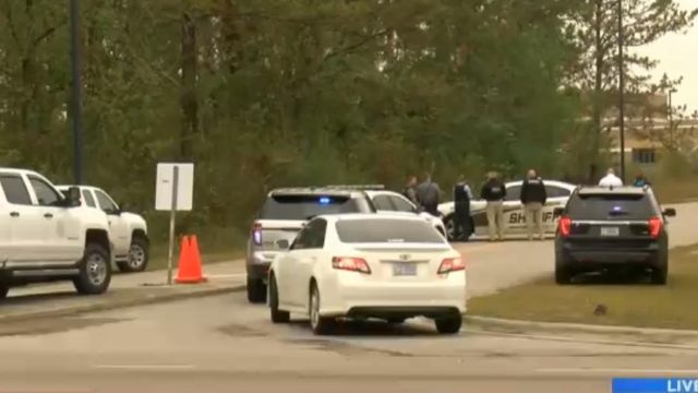 WATCH: Police activity at Topsail High School