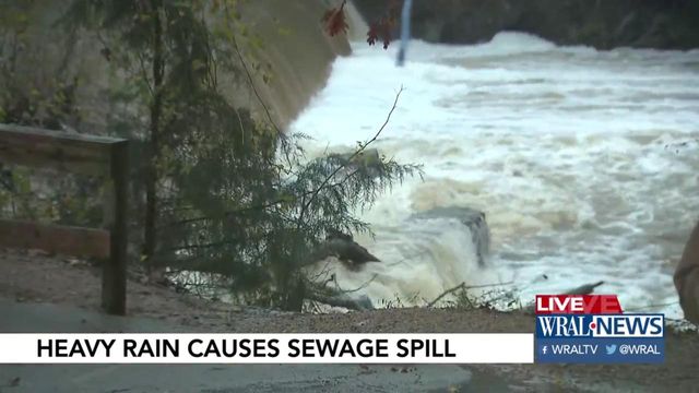 Rain causes sewage overflow in Raleigh 