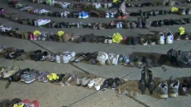 Shoes honor NC crash victims 