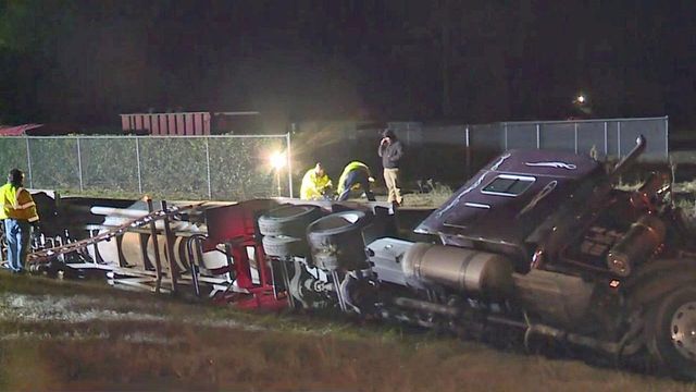 US 701 closed in Johnston County after crash involving tractor-trailer
