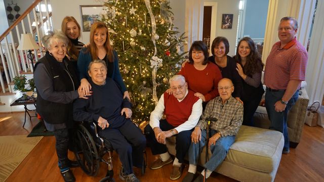 Daughters arrange holiday meeting for veteran fathers