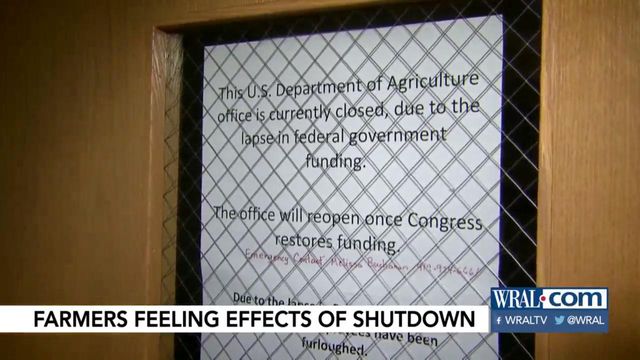 Federal shutdown cuts support to NC farmers