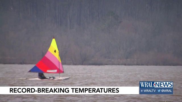 'Almost 80 is kinda crazy.' Warm weather draws many outside