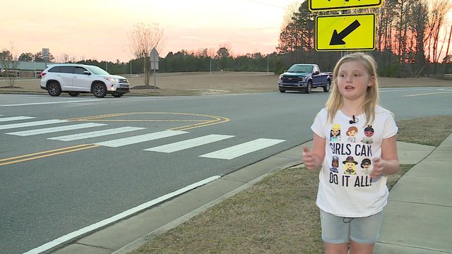 8-year-old Aubrey Clark explains how a handwritten letter made her walk to school safer 