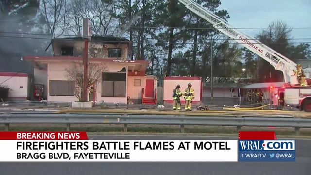 Fire breaks out at closed Fayetteville motel