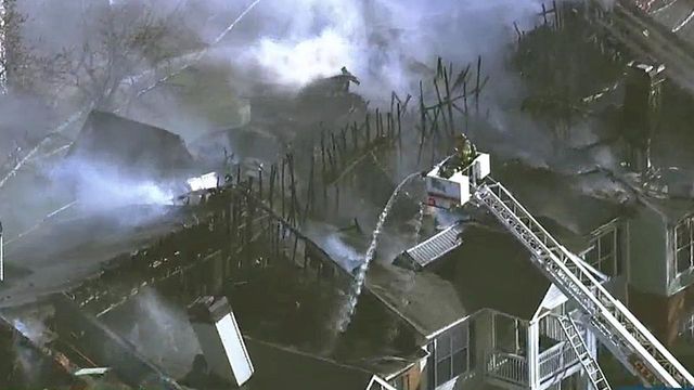 Chief: No reports of injuries in apartment fire near Crossroads