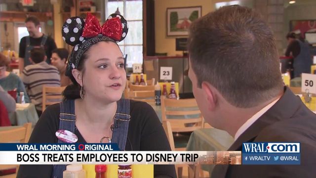 Raleigh restaurant takes staff to Disney World