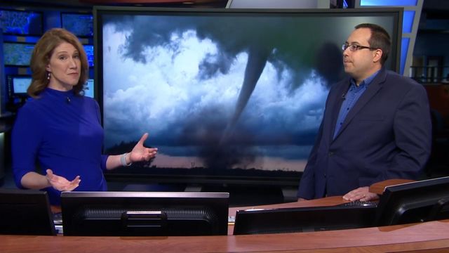 Elizabeth Gardner talks with National Weather Service meteorologist about severe weather safety