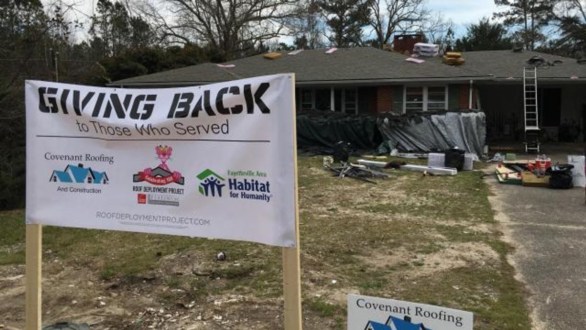 Veteran gets new roof
