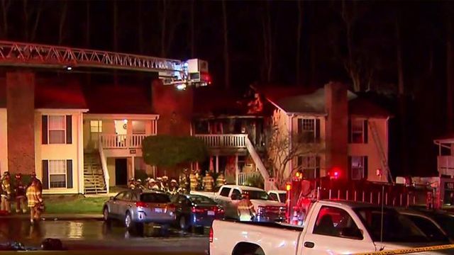 Families left homeless after Raleigh apartment fire