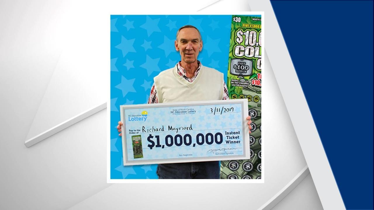 After $60 lottery win, Raleigh man wins $1 million more