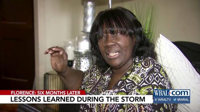 Looking back, woman regrets decision to remain during Florence 