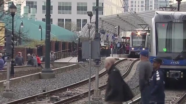 Light rail is popular form of transport for ACC fans in Charlotte