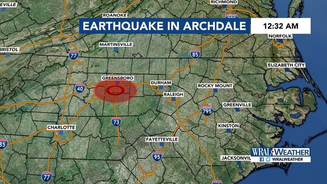 Small earthquake hits Guilford County