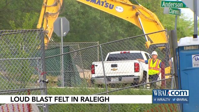 Construction causes blast in north Raleigh