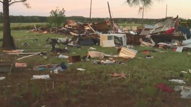 Resident left mobile home 10 minutes before it was destroyed in storm