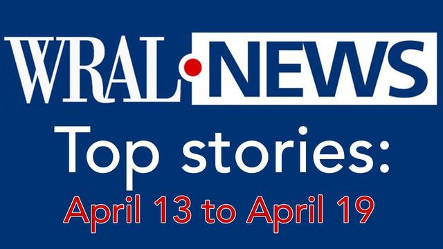 Top stories for April 13 to April 19