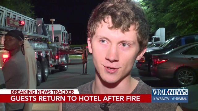 Guests return to rooms after Durham hotel fire