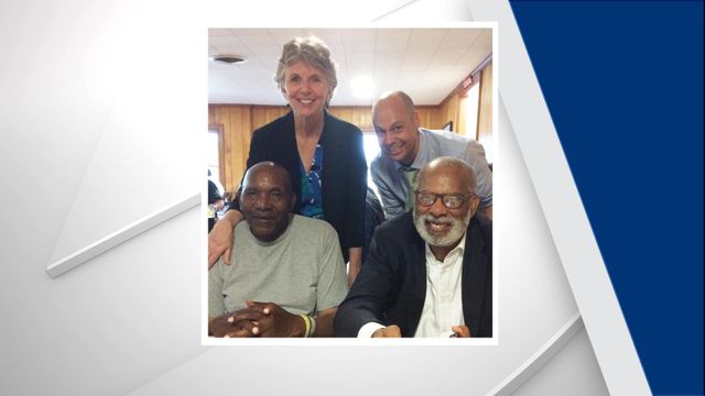Wilson man freed after 40 years in prison celebrates with supporters, barbecue