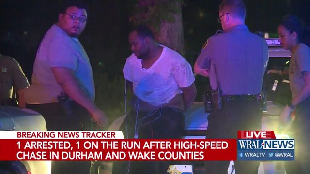 Man arrested after hour-long chase through Wake County