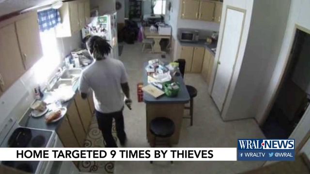 Faison home broken into nine times; camera catches them in the act