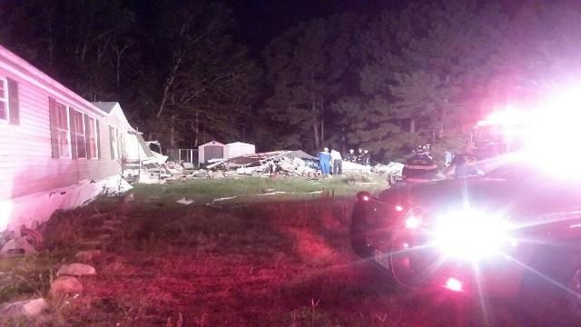 Hope Mills plane crash wreckage