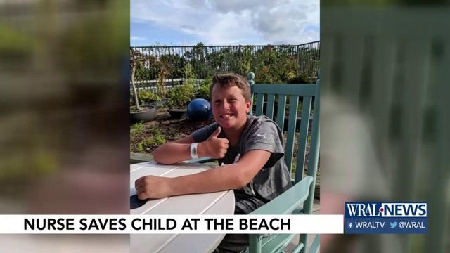Fomer nurse from Clayton helps save life of child at beach