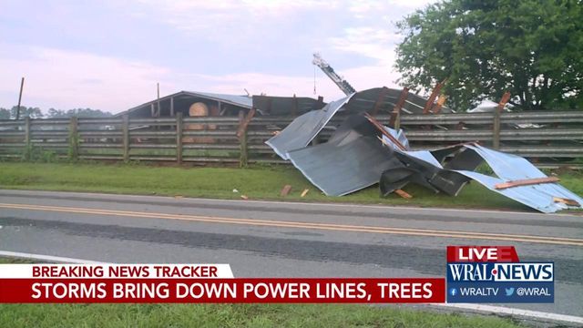 Crews work to restore power after strong storms