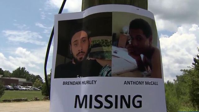 Relatives of missing men say blood found in abandoned car
