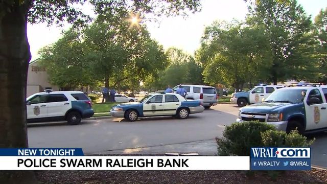 Scary, tense moments at Raleigh bank on Friday