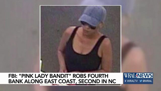 FBI says "Pink Lady Bandit' robs fourth bank, second in NC