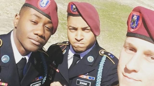 Spc. Michael Nance (middle)