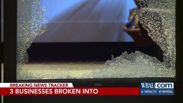 Doors shattered in Durham break-ins