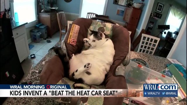 Wilson kids invent 'Beat the Heat Car Seat'