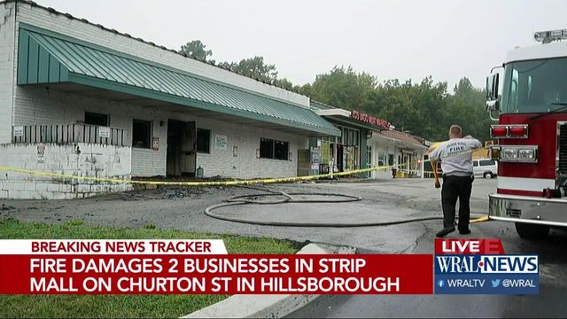 Hillsborough businesses burned in strip mall fire