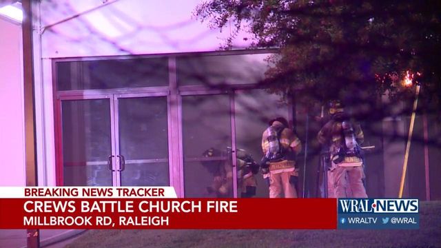 Church fire contained to warehouse area