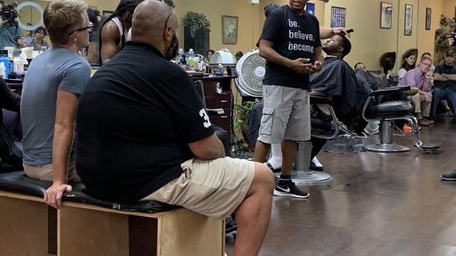 Rap sessions open conversation at Cary barbershop