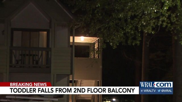 Toddler falls from apartment balcony, rushed to hospital