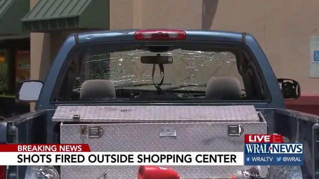 Shots fired outside Raleigh shopping center